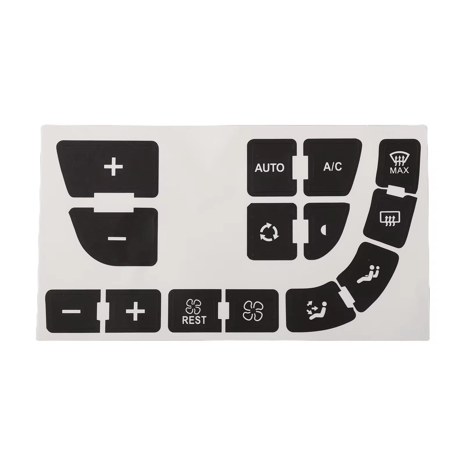 Button Repair Sticker Compatible with Grand for Picasso C4 Car Air Conditioning Panel Repair Button Sticker Decal Sticker Buttons Sticker