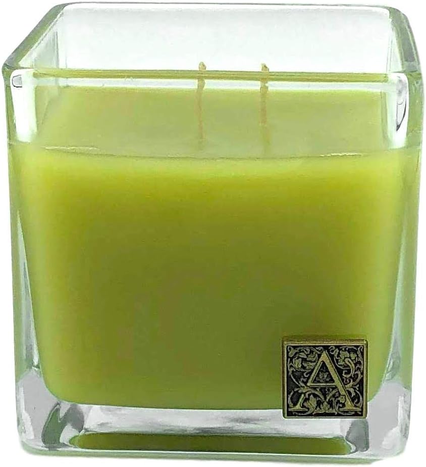 Aromatique Glass Cube Candle, Grapefruit Fandango, 12