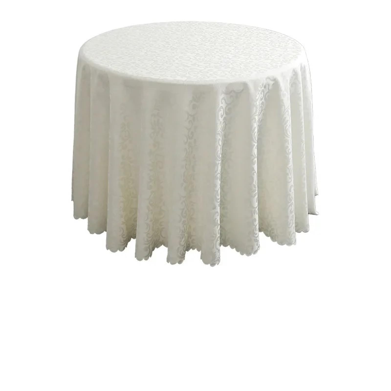 BTRYLDCFA Round Tablecloth Round Table Cloth Polyester Tablecloth Wedding Banquets Party Circular Meeting 160cm(Beige)