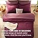 Bedsure King Size Comforter Set - 7 Pieces Burgundy King Bedding Set for All Seasons, Boho Contrasting Design Bed in a Bag with Comforter, Sheets, Pillowcases & Shams