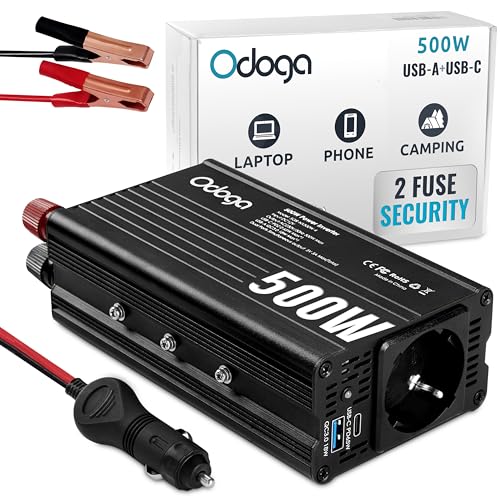 Odoga Convertisseur 12V 220V Voiture – Transformateur...