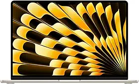 Apple 2025 MacBook Air (de 15 polegadas, Processador M4 da Apple com CPU 10‑core e GPU 10‑core, 16GB Memória unificada, 512 GB) - Luz das estrelas