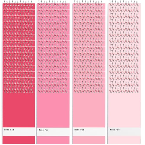 Thenshop 100 Pads Spiral Memo Pads Bulk 3 x 5 Inch Small Pocket Notepad Top Bound Lined 60 Sheets Mini Notebooks for School College Office Home Supplies (Bright Colors)