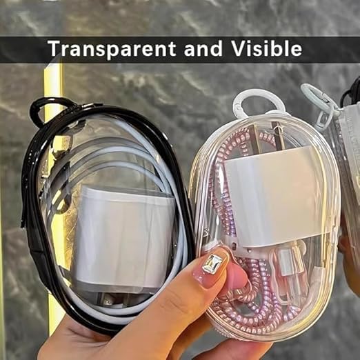 Image of Travel Cable Organizer Practical Earbud Pouch for Earphones Lipstick Earbuds 9.5cmx5.5cmx14cm White|Portable Audio & Headphones