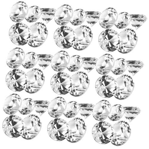 Alipis Lot de 500 Strass en Acrylique Transparent 3-8 MM pour Décorations de Table de Fête Remplisseurs de Vase Diamants Acryliques Brillants pour Mariage et...
