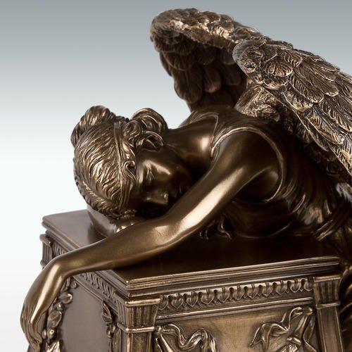 Perfect Memorials Bronze Small Weeping Angel Cremation (25 Cu/In) - Detailed Keepsake Urn For Human Ashes/Display At Home/Beautiful Tribute For Your Loved One #TOP6