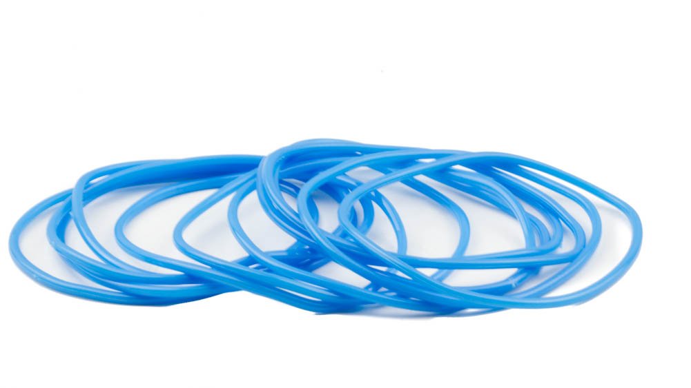 Mytoptrendz Girls Neon Blue Gummy Band Mytoptrendz® 'S Jelly Bracelets Rubber Gummy Bands Bracelet Bangle Wristband 12 Pieces - Turquoise