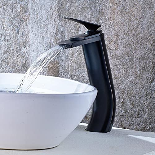 Robinet de lavabo de salle de bain moderne mitigeur de bassin en cascade en laiton
