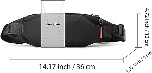 Miniatura 6 de Bolso bandolera impermeable para hombre, bolsa de viaje para mujer, mochila cruzada ligera para ciclismo, senderismo, trabajo, escuela