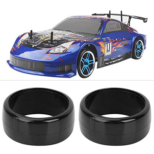 4PCS RC Car Drift Reifen, 26 mm strapazierf?higer Gummi RC Drift Hartreifen Upgrade Ersatzzubeh?r f¨¹r HSP 1:10 RC Drifting Car(02) Car Model Parts