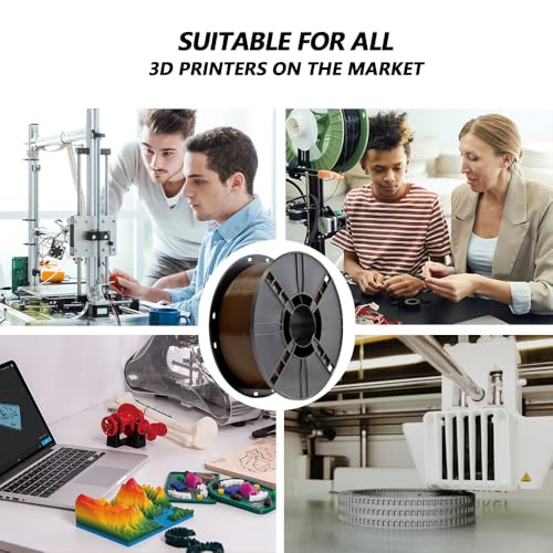 Image of iBOSS PLA Pro Filament 1.75mm Brown 1KG, 3D Printer Filament Dimensional Accuracy + /- 0.02mm, 1kg Cardboard Spool(2.2lbs) 3D Printing Filament Fits for Most FDM 3D Printers