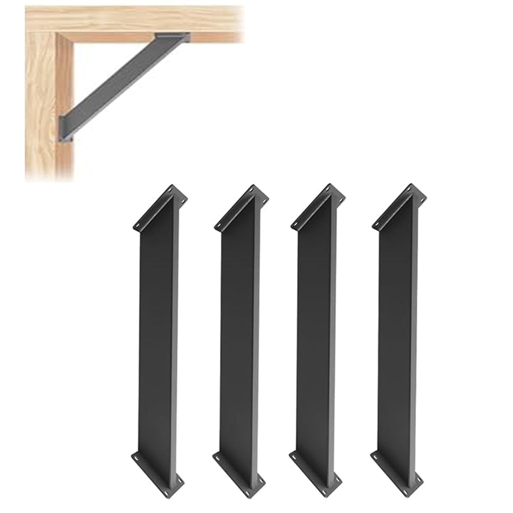LQSYBHD 45 Degree Angle Support Brackets,Heavy Duty Pergola Brackets Kit for Wood Post Support 45 Degree Angle Support Bracket Wooden Structures Support(Color:4pcs)