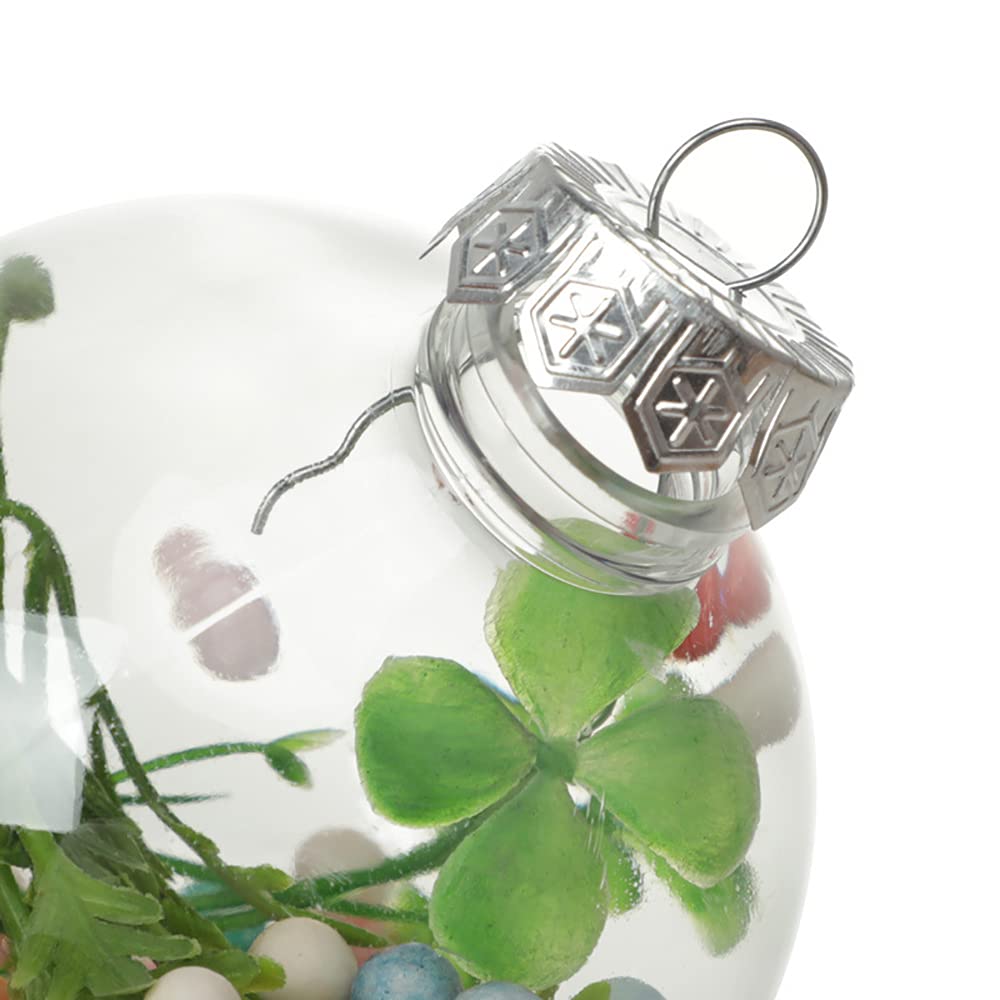 para la decoración del Regalo de la Fiesta de cumpleaños de la Boda del árbol de Navidad, Adornos de Bolas Transparentes, Adornos rellenables Transparentes de Bricolaje, 12 Piezas