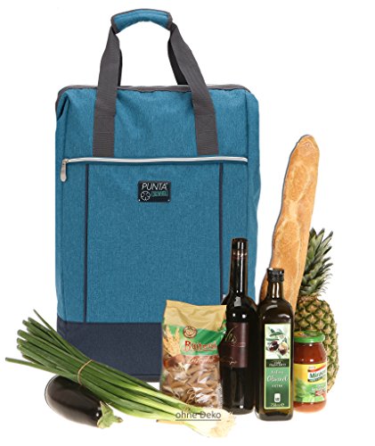 Punta Big Wheel Einkaufsroller Einkaufswagen Shopping Trolley Einkaufstrolley Trolly 10303 + Thermotasche (Two Tone BLAU 4600) – Bild 5