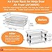 YQL Air Fryer Rack for Ninja Dual/Instant Vortex Plus/Salter 8.2L, 304 Stainless Steel Air Fryer Shelf 3 Layers with 8pcs Silicone Feet Stackable Grill Rack A300UK Accessories for Dual Air Fryer YQL Air Fryer Rack for Ninja Dual/Instant Vortex Plus/Salter 8.2L, 304 Stainless Steel Air Fryer Shelf 3 Layers with 8pcs Silicone Feet Stackable Grill Rack A300UK Accessories for Dual Air Fryer