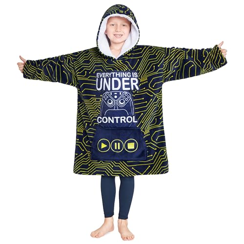 CityComfort Decke Hoodie Kinder Fleece Übergröße...
