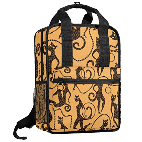 Sac à dos pour garçons léopard et jaguar 35.5cm avec bretelles réglables
