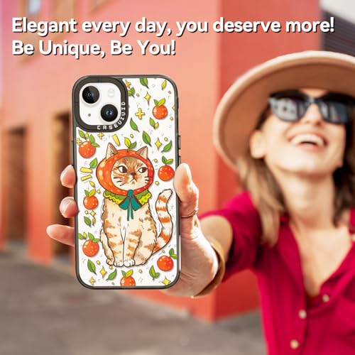 Coque iPhone 14 noire avec impression chat : esthétique premium et finitions soignées - 6