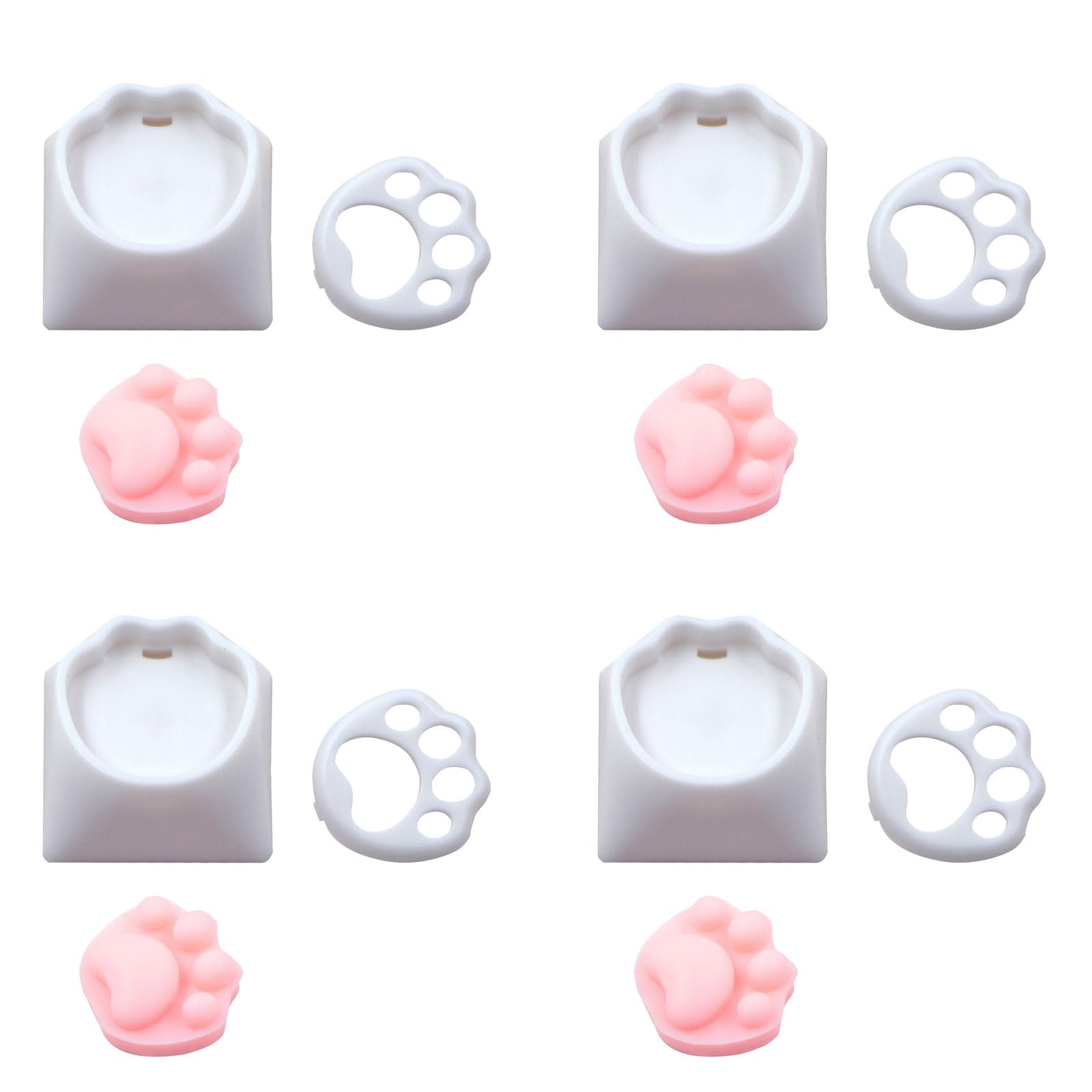 Maxtonser Ergonomic Keycaps ABS Silicone Blend Reduced Noise Fatigue Easy Typing for Programmers and Gamers