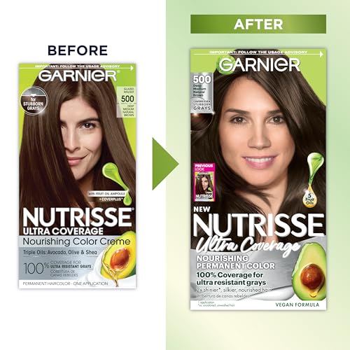 image for Garnier Hair Color Nutrisse Ultra Coverage Nourishing Creme, 500 Deep 