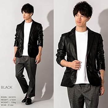 【新品】Liugoo Leathers 1ボタン テーラードジャケット Mサイズ LIUGOO ZERO WASTE 本革 1ボタン テーラードジャケット メンズ