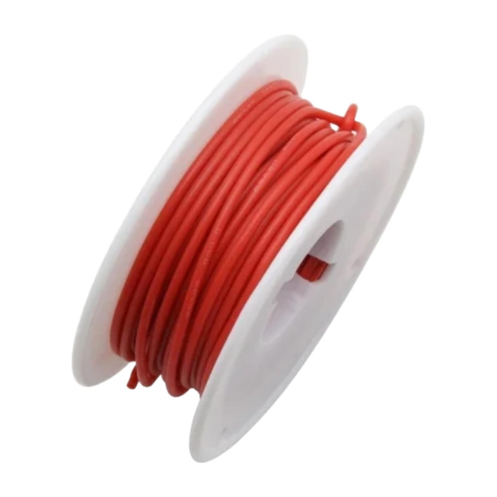 Cable de silicio resistente a altas temperaturas 24 AWG color rojo en rollo de 5 m 8