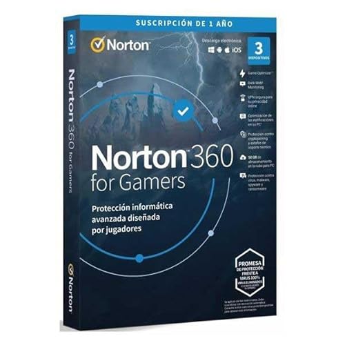 NORTON 360 FOR GAMERS 50GB PORTUGUES 1 USER 3 DEVICE