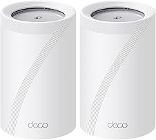 [34% off] TP-Link Deco BE11000 Tri-Band WiFi 7 Mesh (Deco BE65 Pro) - 11 Gbps, 6 GHz/5 GHz/2.4 GHz Bands, 5 Gbps Ports, MLO, 320 MHz Channels, HomeShield, Universal Compatibility - 2-Pack