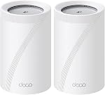 TP-Link Deco 7 Pro BE65 Pro BE11000 Tri-Band WiFi 7 Mesh System, Whole Home Mesh WiFi, Dual 5 Gbps Ports + 2.5 Gbps Port, MLO, 320 MHz Channels, 6 GHz Band, HomeShield, 1-Pack
