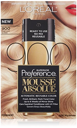 L Oreal Paris Superior Preference Mousse Absolue, 900 Pure Light Blonde