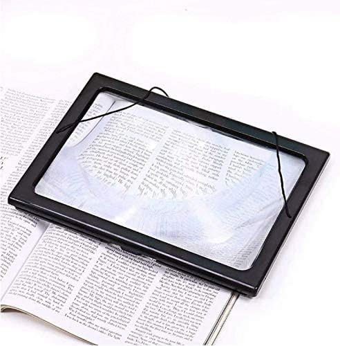 Loupe de lecture A4 lumineuse 3X grand format avec éclairage LED - 5