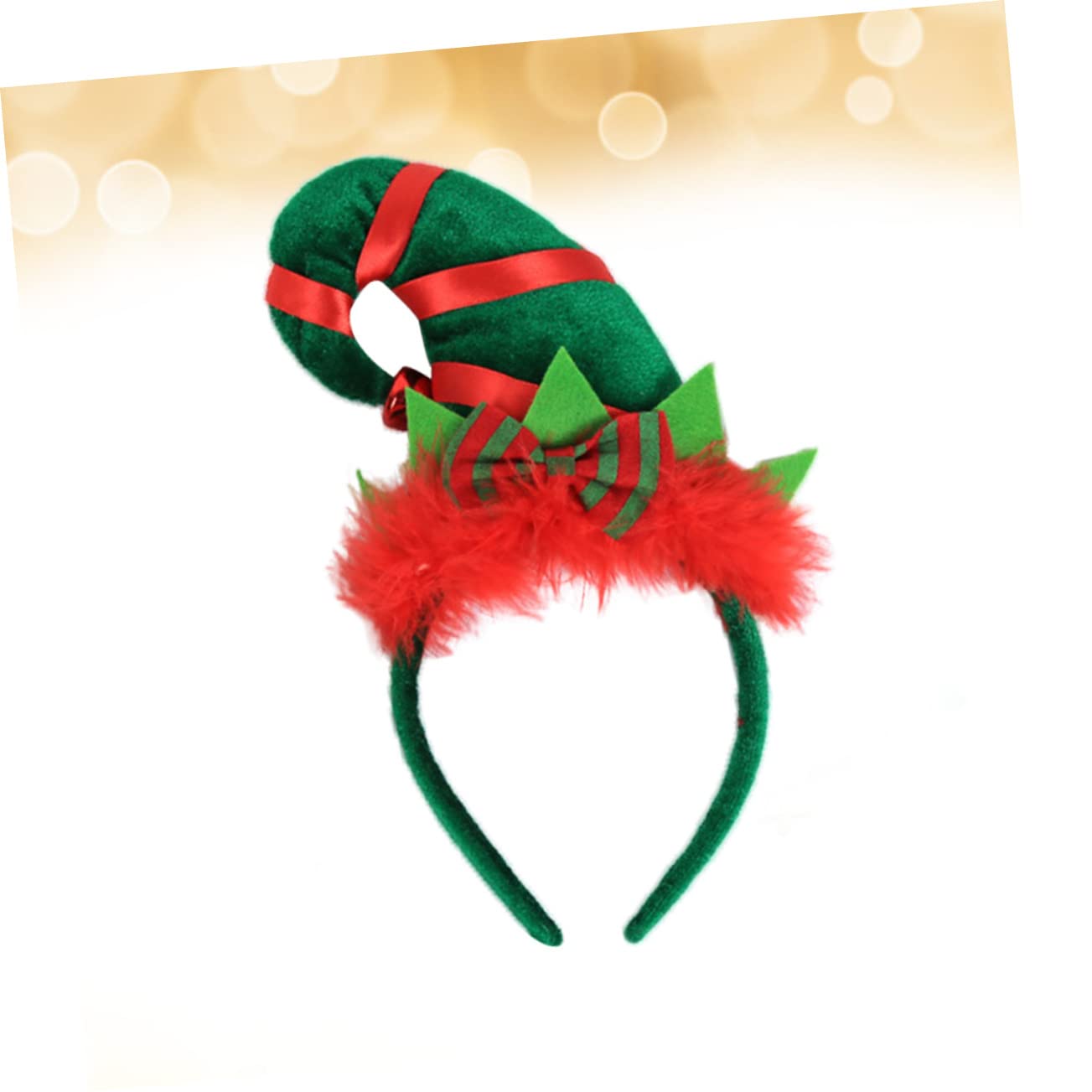 SHERCHPRY Christmas Hat Headband Christmas Headband for Santa Headband Christmas Elf Headdress Christmas Elf Decorations Ornament Headband Xmas Elf Hat Men and Women Decorate