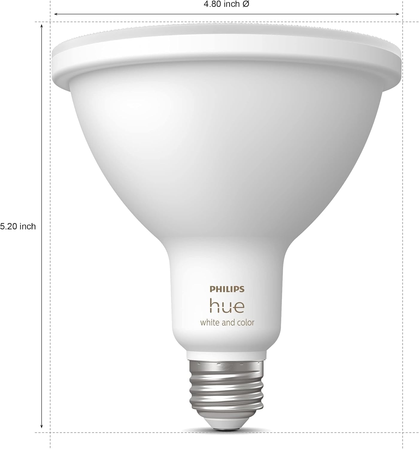 Amazon.com: Philips Hue Smart 100W PAR38 LED Bulb - White and