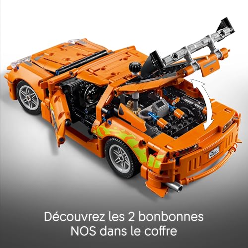 LEGO Technic Fast and Furious Toyota Supra MK4 - Jeu de Construction avec Voiture de Course – Inclut Un Moteur 6 cylindres et Un Capot ouvrant - Idée Cadeau pour garçons et Filles dès 9 Ans 42204