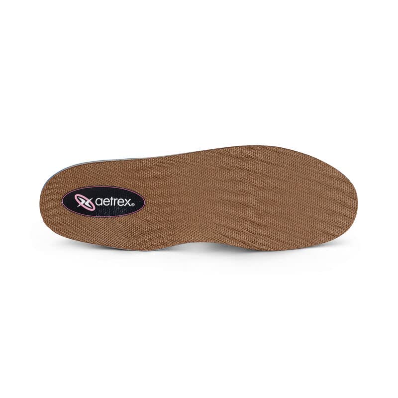 Image of Aetrex L2220 Memory Foam Posted Heel Plantar Fasciitis Insoles for Women - Flat Feet Balance Low Arch Support Inserts Women All Day