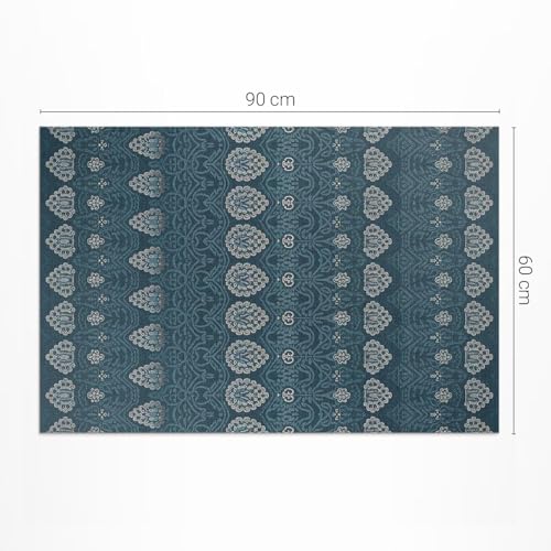 Tapis en vinyle pour cuisine maison deco aztèque 60x90cm - 3