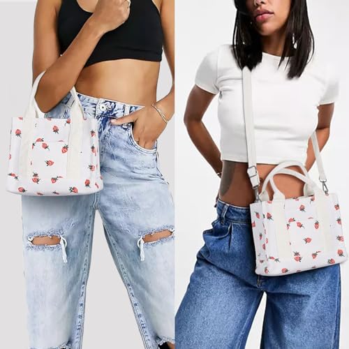 Image of Corduroy Tote Bag Small Satchel Bag for Women Crossbody Bag Purse with Zipper Casual Hobo Handbag