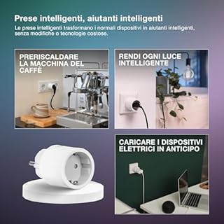 OSRAM SMART+ Prise intelligente avec Matter over WiFi, développée pour Alexa - configuration facile en un clic, intègre des appareils conventionnels jusqu’à 2300W dans la maison intelligente,pack de 1