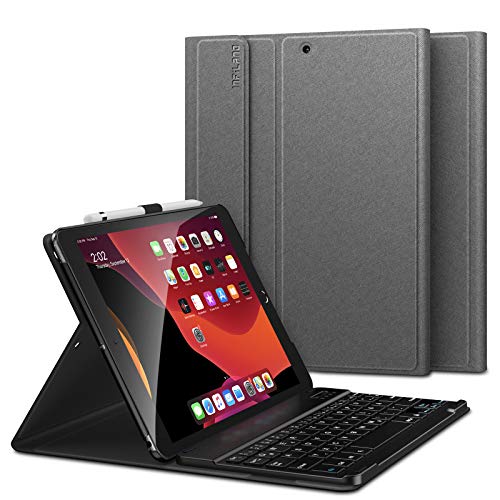 Infiland iPad 10.2 inch 2019 Keyboard Stand Case with Bluetooth Keyboard Fit Apple