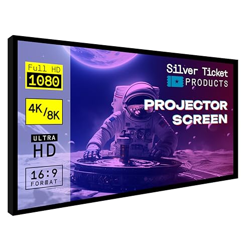 Silver Ticket Products STR Series 6 Piece Home Theater Fixed Frame 4K 8K Ultra HD HDTV HDR & Active 3D Movie Projection Screen 2.35:1 Format 115 Diagonal High Contrast Material STR-235115-HC product thumbnail 9
