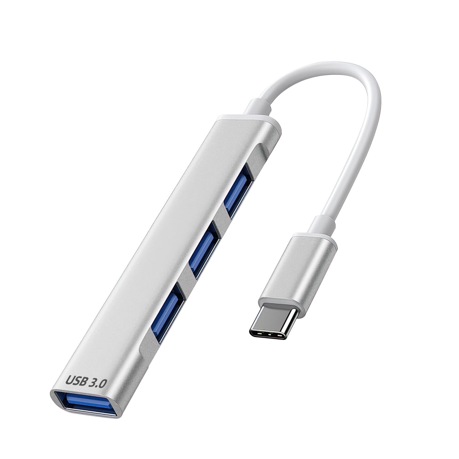 USB C to USB Hub Multiport Adapter Aluminum 4 Ports USB C Splitter for Laptop Slim Thunderbolt 3