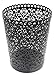 EasyPAG 2 PC Office Trash Can Hollow Flower Pattern Wastebasket (7.25 x 9 x 11.75 inch, Black)