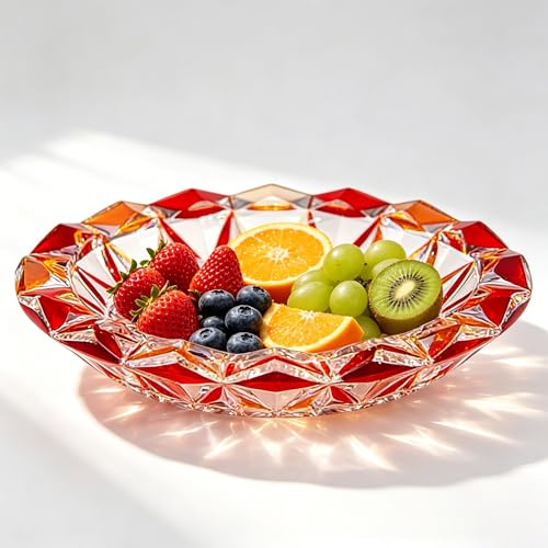 DC Durian Cat Fruit Bowl for Kitchen Counter, Glass Candy