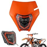 ➤Ajuste: faro delantero universal para moto de cross para la mayoría de motos de cross, pit bike, enduro, ATV, etc.