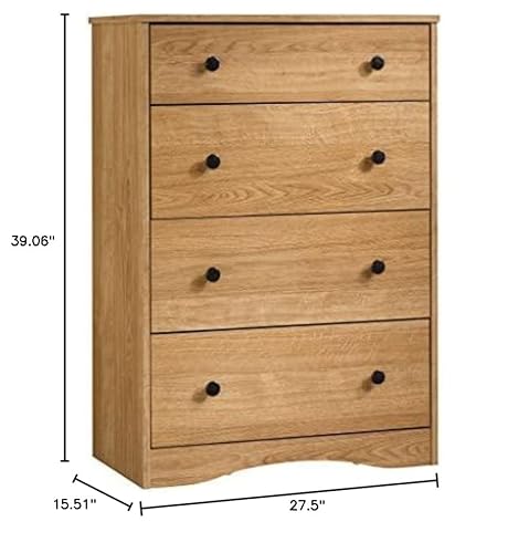 Sauder Beginnings 4-Drawer Chest, Highland Oak Finish #TOP2