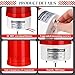 Grinsvalley 6 Pack Industrial LED Rotating Strobe 110v Warning Light Red Strobe Emergency Flashing Signal Silent Visual Siren Light for Factory, Warehouse, Worksite, Workshop