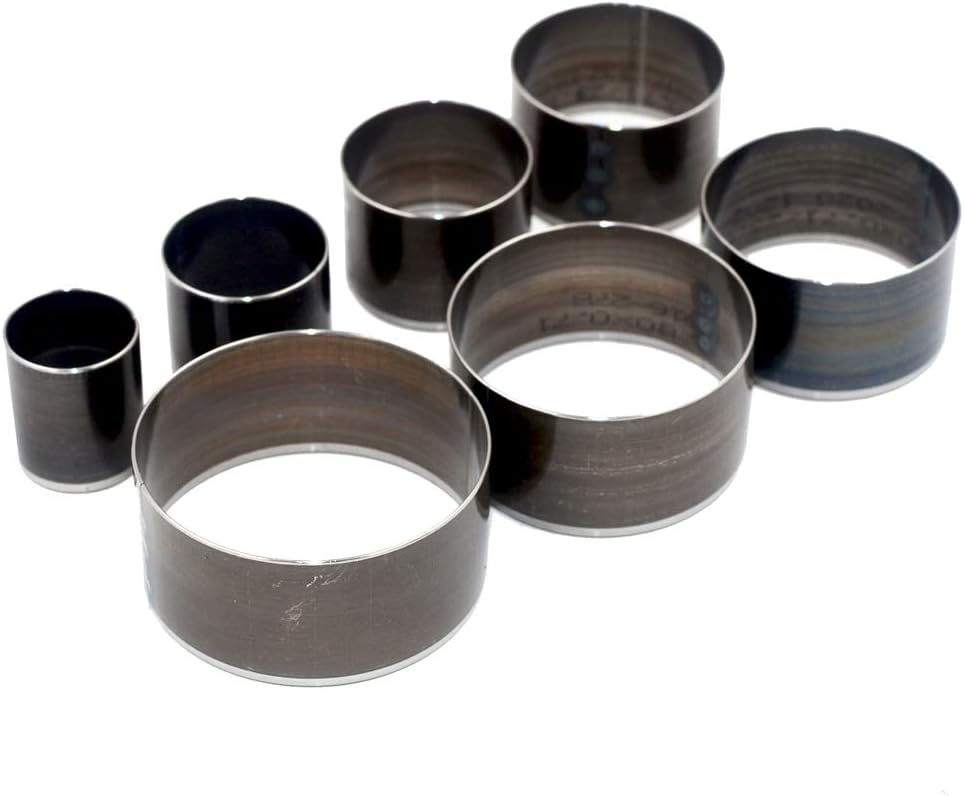 DGOL 7 Sizes Big Size 20mm - 50mm Round Hole Punch Leather Rubber Fiber Silicone Hollow Cutter Die Punching Tool kit