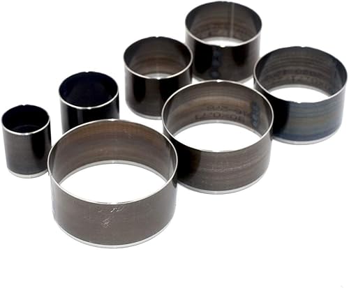 DGOL 7 tamaños de gran tamaño de 0.787in - 1.969in de agujero redondo de cuero, fibra de goma, cortador hueco de silicona, kit de herramientas de