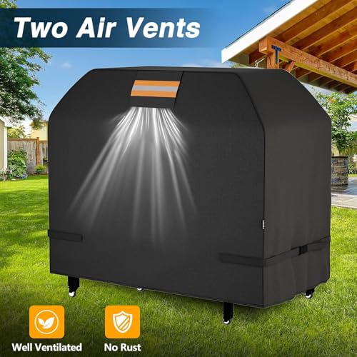 Housse de barbecue haut de gamme bâche durable 147cm résistante aux intempéries