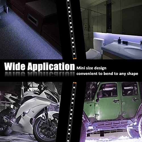 Xt Auto White 12V 15 Led 30Cm Car Flexible Waterproof Underbody Light Strip Pack Of 20 #TOP5